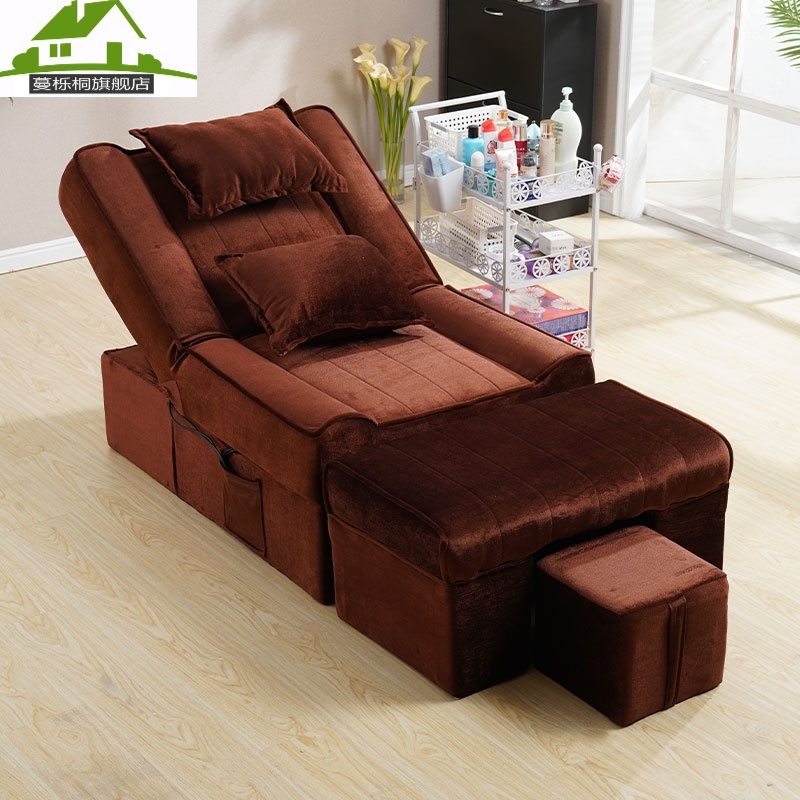 用 足疗床按摩足浴沙发躺椅电动足疗按摩沐足泡脚美甲美睫采耳椅子