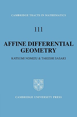 预订 affine differential geometry
