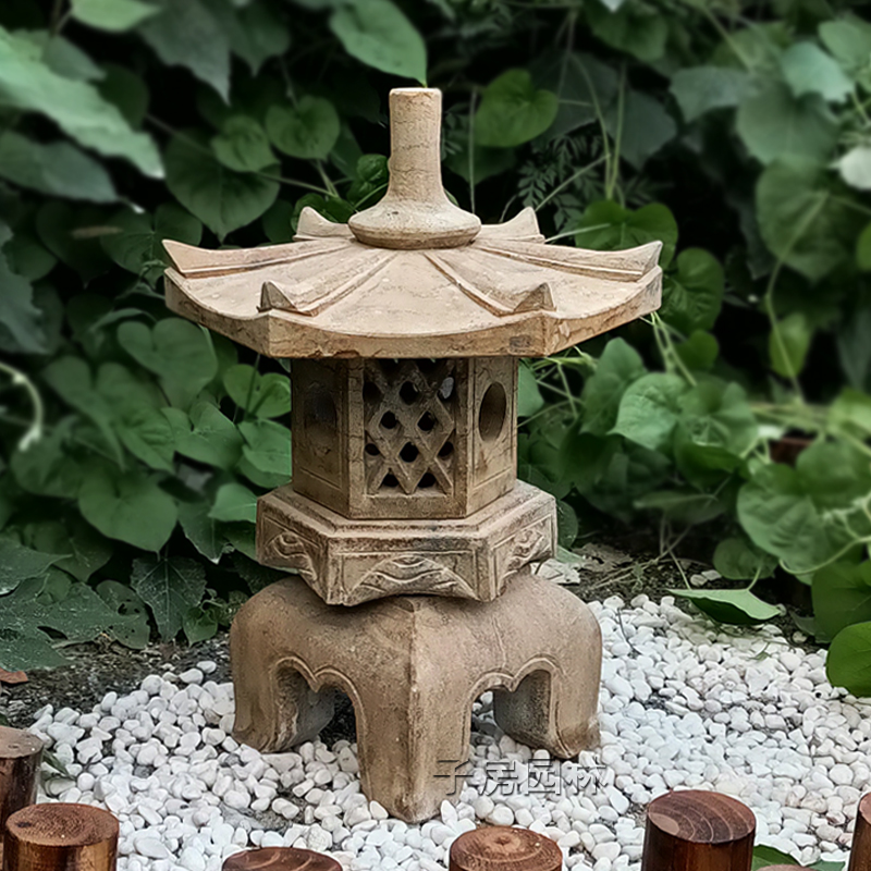 户外青石石灯笼 青石做旧高40厘米 (带 led灯)top2 热销指数 4价格