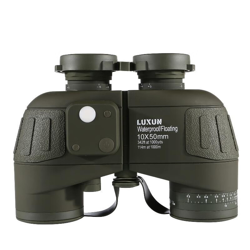 luxun力讯热罗盘测距望远镜高倍高清双筒10x50微光夜视户外望远镜  10