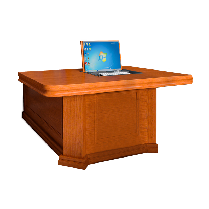 顺富美(SHUNFUMEI)会议桌智能翻转桌商务培训桌无纸化办公桌按每位计价