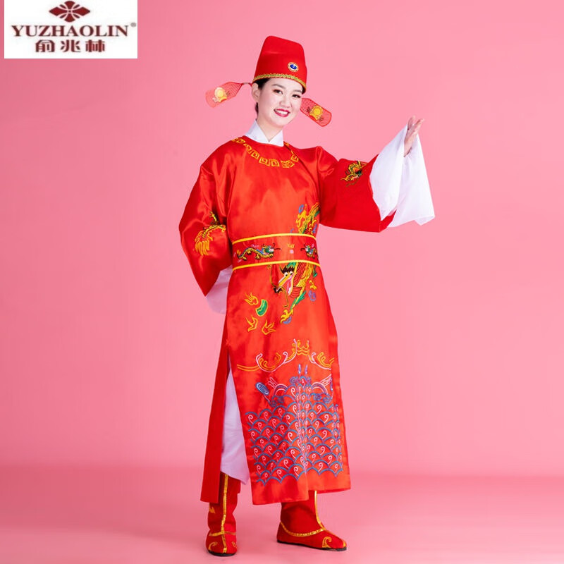 女驸马状元服男生金榜提名衣服演出服装新郎古装服戏服 状元服 状元帽