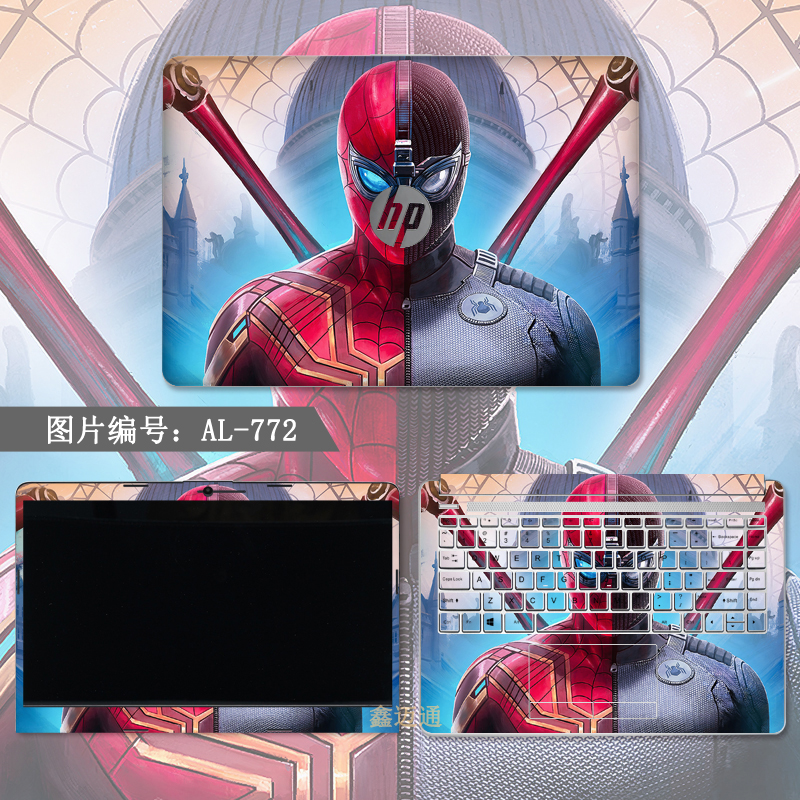 惠普暗影精灵8/7/6max电脑贴纸14/15.6保护膜光影5pro/6plus战66笔记本外贴膜 ABC三面(图库选图制作) 下单留言电脑型号