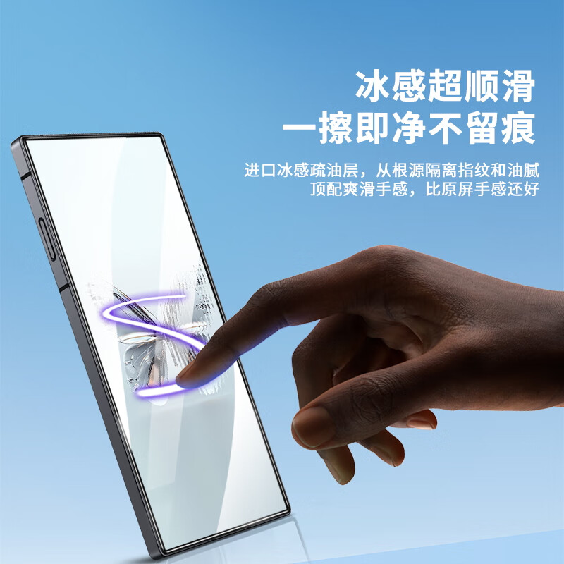 牛烨【真全屏l特爽滑】努比亚红魔10pro钢化膜防尘网10pro+手机膜磨砂全屏无黑边防指纹保护膜贴膜防摔 全屏电竞款【爽滑抗指纹】2片 红魔10Pro/Pro+