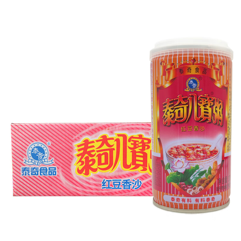 泰奇红豆香沙八宝粥370g*24整箱早餐宵夜营广东 泰奇红豆香沙370g*24