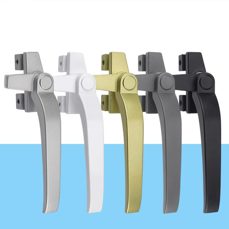 南啵丸50型不锈钢执手老式铝合金推拉门窗把手平开窗户拉手 黑色 38型