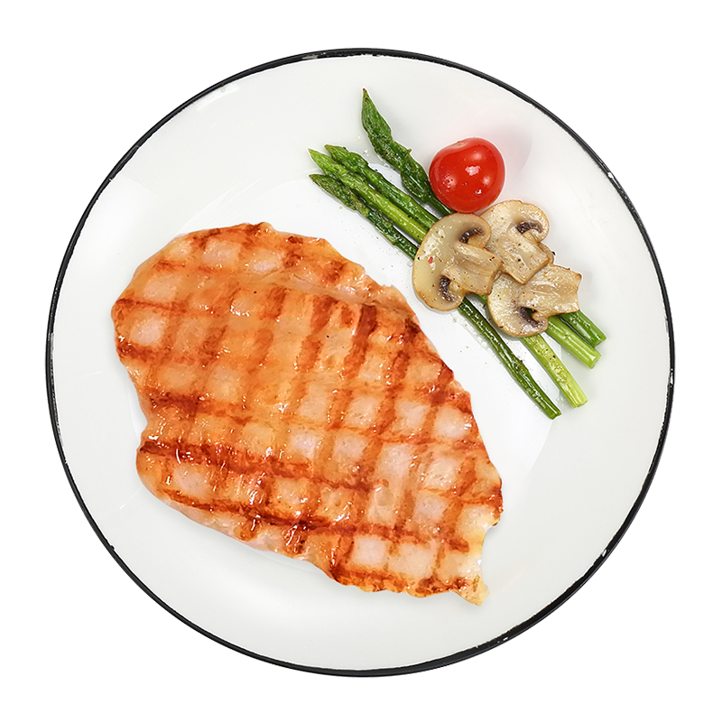 上鲜 悦动水煎鸡胸原味 0.89kg/7片 冷冻健身鸡胸轻食代餐清真食