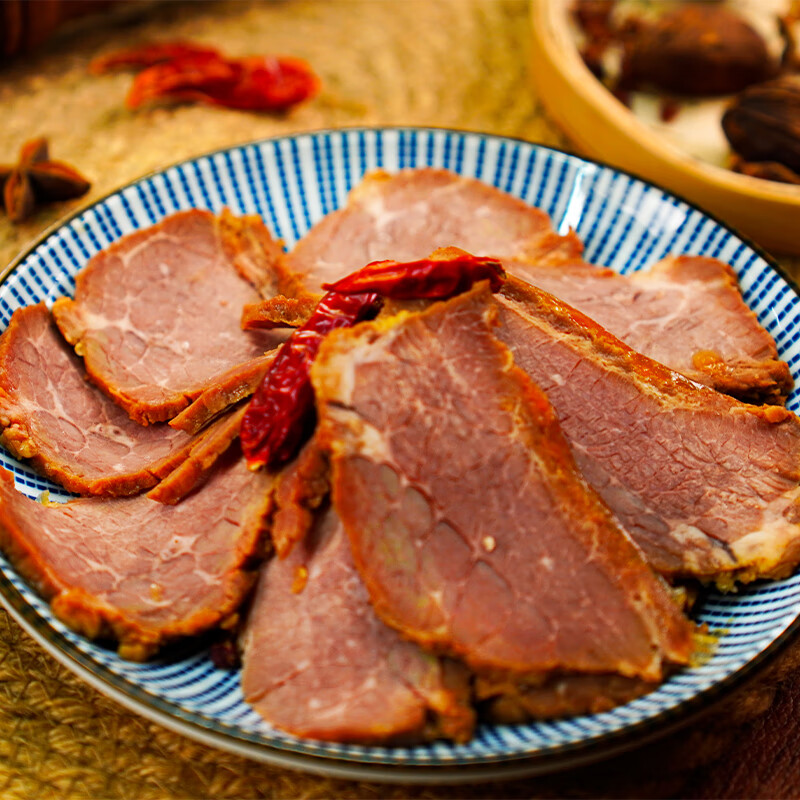 青草家酱卤牛肉拆袋即食户外零食小吃下饭配面熟食下酒菜 100g*5袋