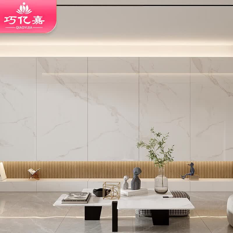 斯奇广东大板岩板悬空 电视背景墙900x1800 客厅背景墙亮面 支持定制 定制款式属于什么档次？
