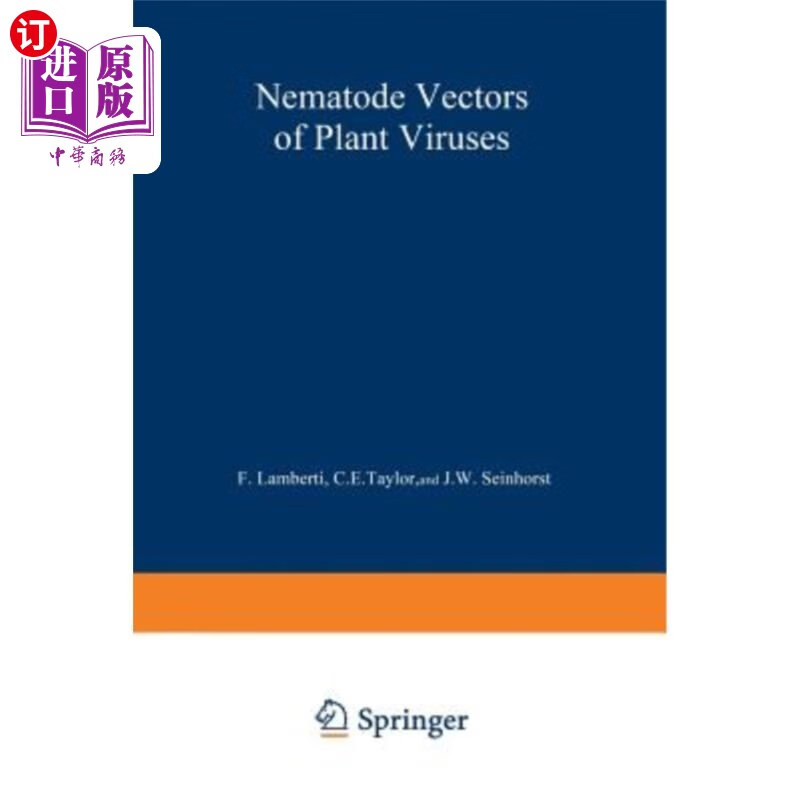 海外直订nematode vectors of plant viruses 植物病毒的线虫载体