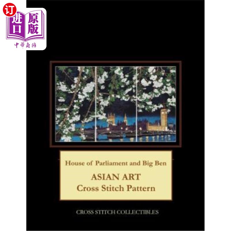 海外直订house of parliament and big ben: asian art cross stitch