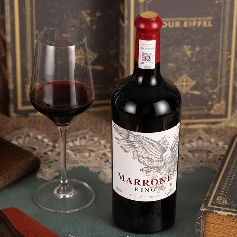 率:97%圣格安庄园奥德干红葡萄酒15%vol法国进口红酒750ml双支礼盒装