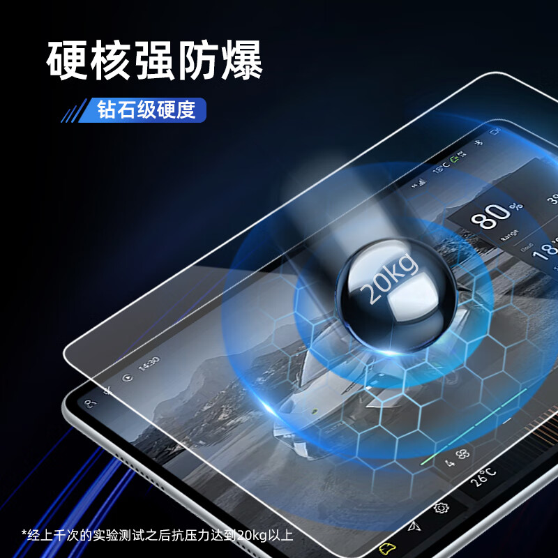 智祺适25款比亚迪方程豹8中控导航仪表液晶显示屏幕钢化膜保护膜贴膜 方程豹8【导航+仪表】9k防反光防爆磨砂钢化膜