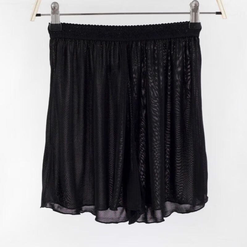 百丽驼美士严选真丝睡裤桑蚕丝舒适透气裙裤打底防走光安全裤 黑色 m