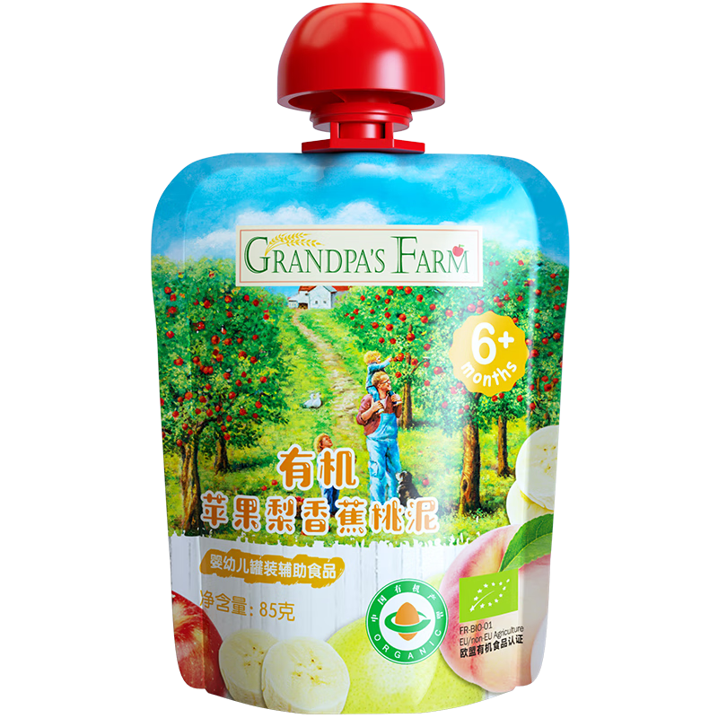 ү��ũ������Ӥ�׶����� ����ʳ��ˮ��Ӫ���������� ˮ������� 90g 8�� ���װ