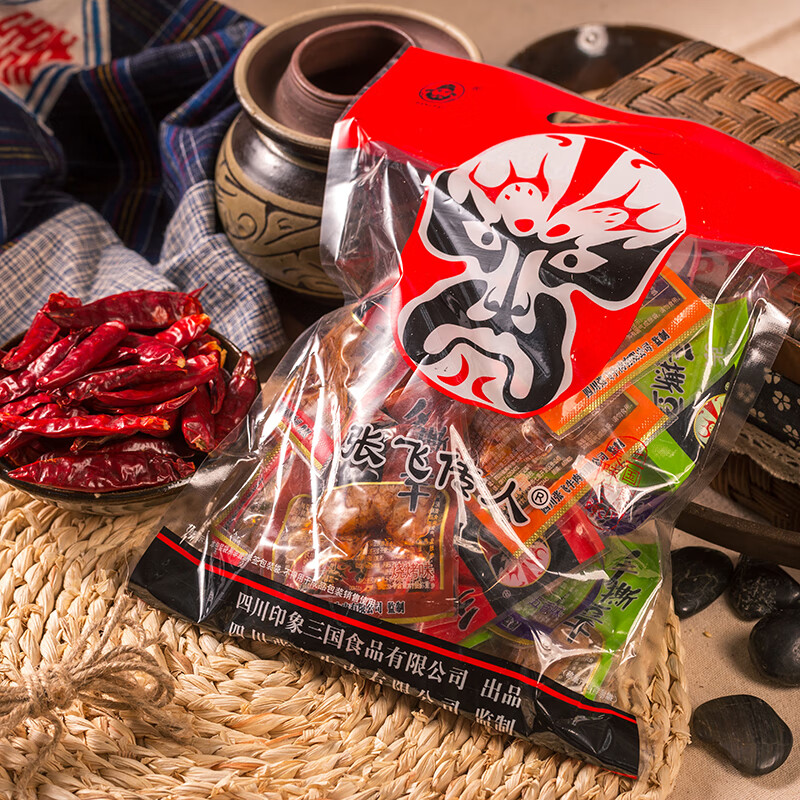 张飞传人手撕豆干素肉手磨豆干500克 四川特产休闲零食 手撕豆干五香