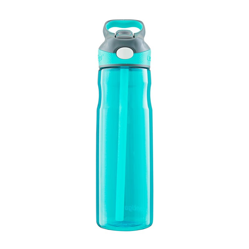 美国Contigo康迪克运动吸管杯便携大容量成人夏季塑料水杯750ml 海蓝HBC-MAY002