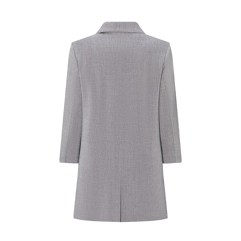 Navigare意大利小帆船女士小西装2024春季新款七分袖时尚单西宽松百搭外套 知更雀灰 L