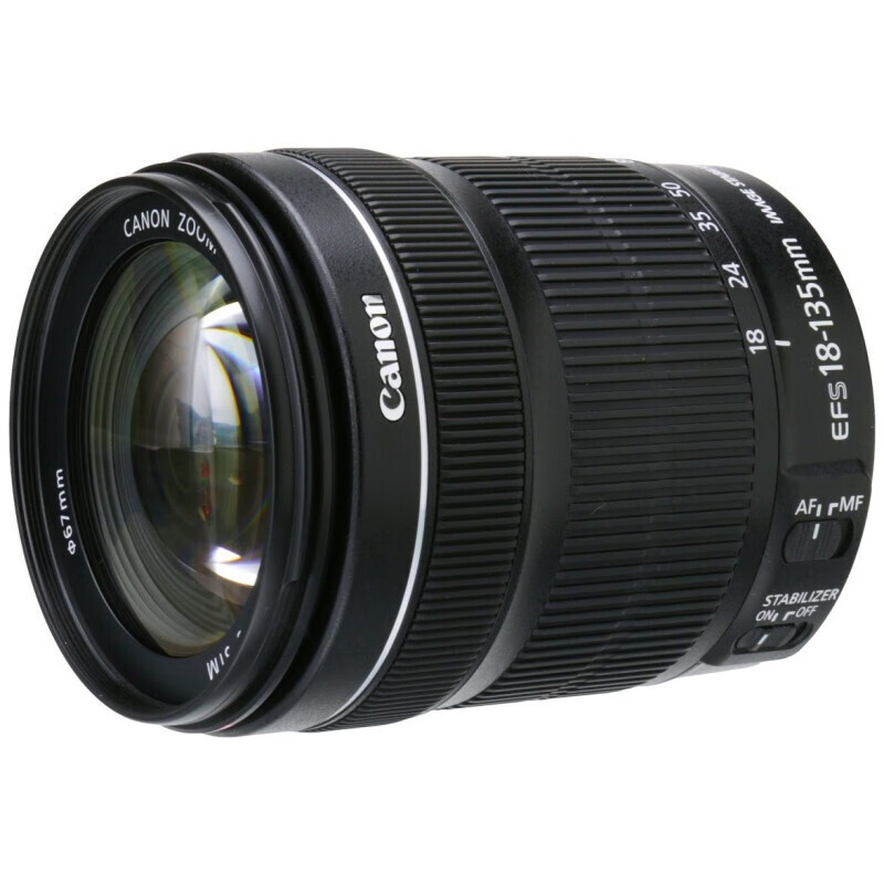 佳能（Canon）单反镜头 广角定焦 变焦 远摄镜头 EF-S 18-135mm IS STM 官方标配
