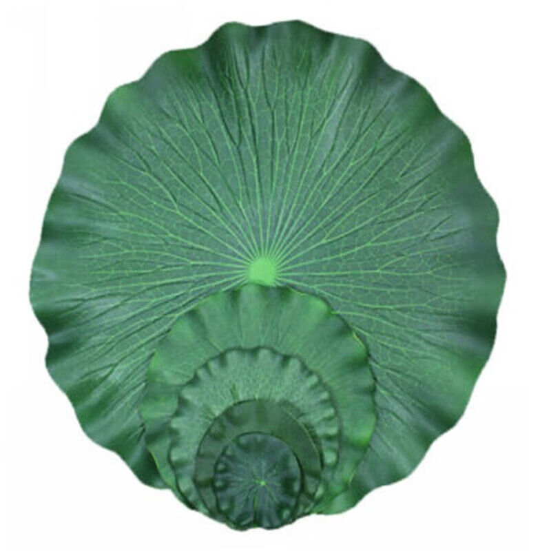 晗畅仿真荷花荷叶水上漂睡莲莲花舞蹈道具鱼缸池塘装饰假荷花 一个 10