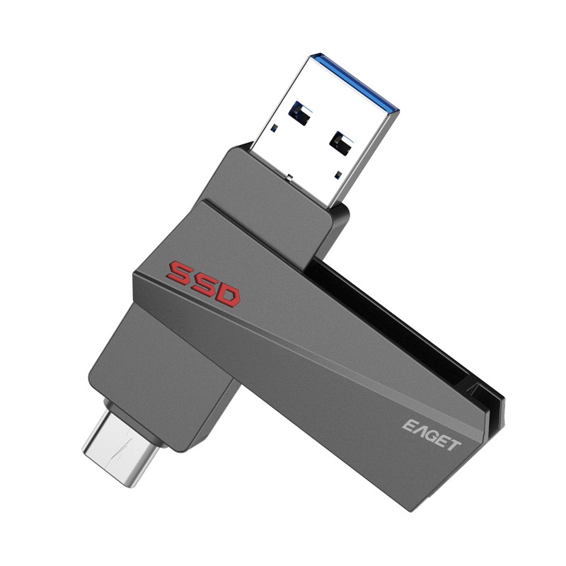 忆捷（EAGET） SU20固态Type-c U盘 USB3.2  高速传输 Gen2 512GB
