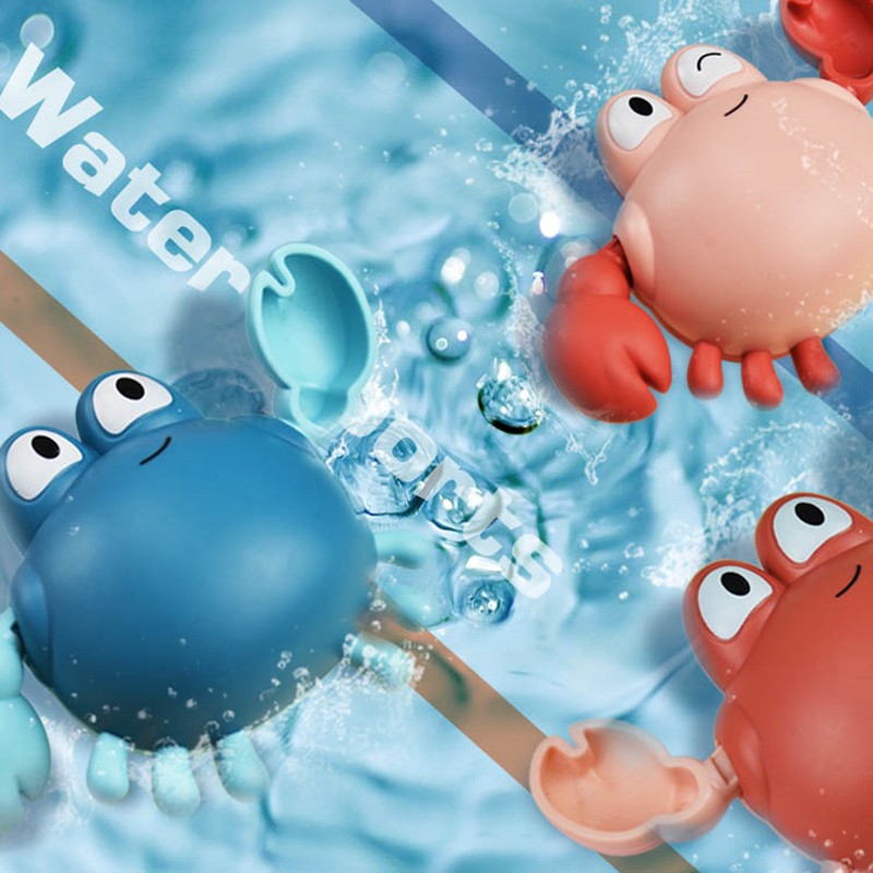 【抖音网红同款】婴儿洗澡玩具 游泳小螃蟹 3只