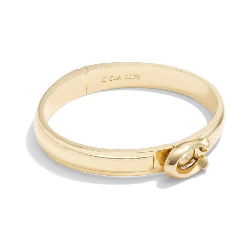 蔻驰(coach)女士手镯 signature tabby 时尚个性标志c形logo日常简约
