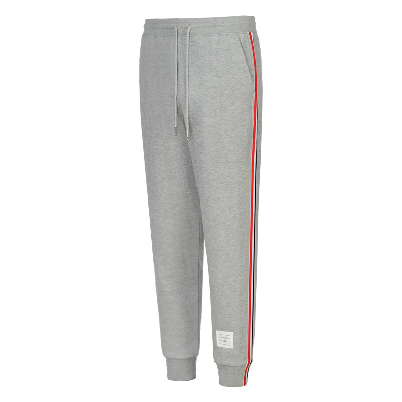 thom binpan美国潮牌tb卫裤男侧织带不对称收口束脚裤男潮流百搭运动