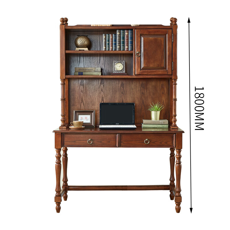 8米美式书桌书架 是