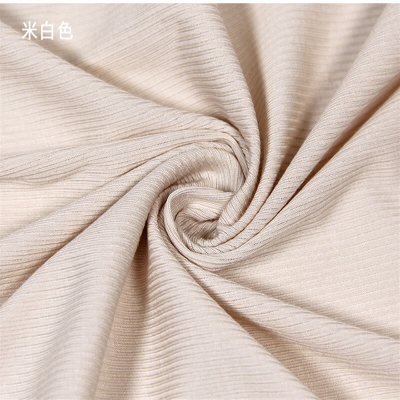 刻师傅 夏季冰丝棉布料 夏季打底衫布料冰丝坑条棉色服装条纹薄棉弹力