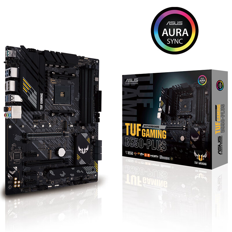 华硕（ASUS）TUF GAMING B550-PLUS主板 支持 CPU 3600X/5600X/5800X（AMD B550/socket AM4）