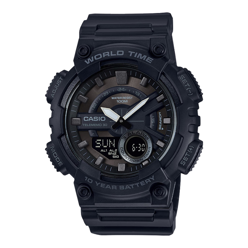 ���ڲ���������ŷ��CASIO��ѧ�������ֱ�AEQ-110 �˶�������ˮ�˶���ʿָ����� �������� AEQ-110W-1BVDF���곤�Ƽ��� 208.99Ԫ