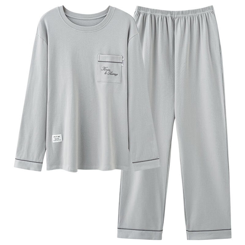 猫人爸爸装德绒  套头长袖加厚睡衣 260g 圆领设计 暖冬必备 可外穿 42M16001 L