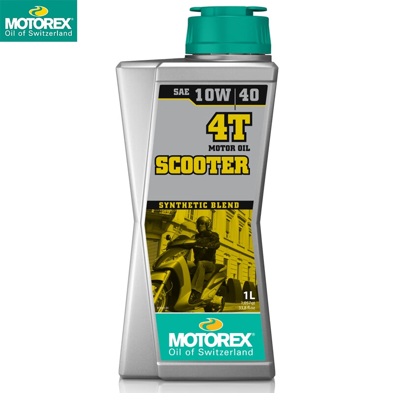 MOTOREX/摩托瑞士 速可达4T 中小排踏板摩托车半合成机油 四冲程润滑油10W/40 1L