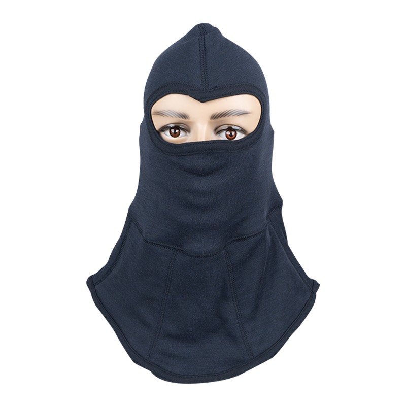 芳纶阻燃头罩 加厚头套消防灭火防护防火头套(3c阻燃头套-藏青款 )