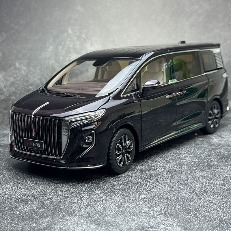 跃纪生世纪龙 越野车SUV 1:18 合金仿真汽车模型 世纪龙 红旗E HS9车模 HQ9紫色