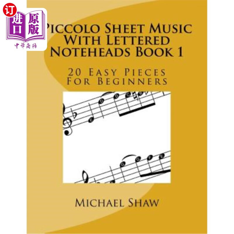 海外直订piccolo sheet music with lettered noteheads book 1: 20