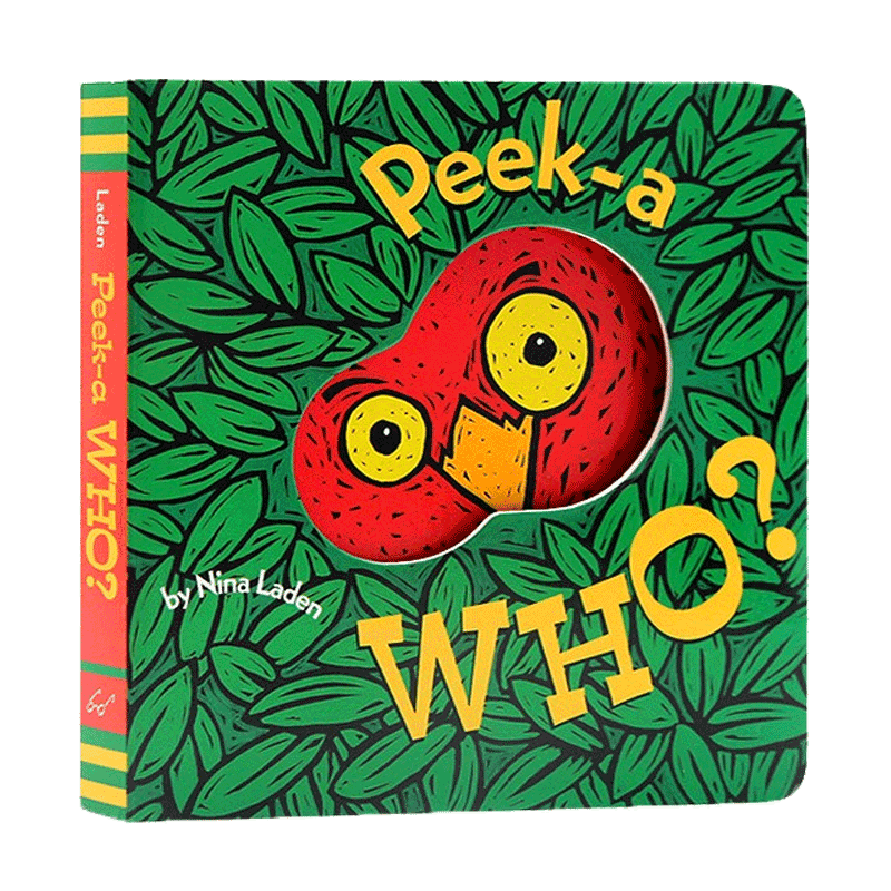 猜猜我是谁 英文原版绘本 Peek a Who？躲猫猫洞洞书 Peek-a Moo 早教纸板书绘本 peek a boo /Peek-a-Zoo / Peek-A Choo-Choo 猜猜我是谁 Pe