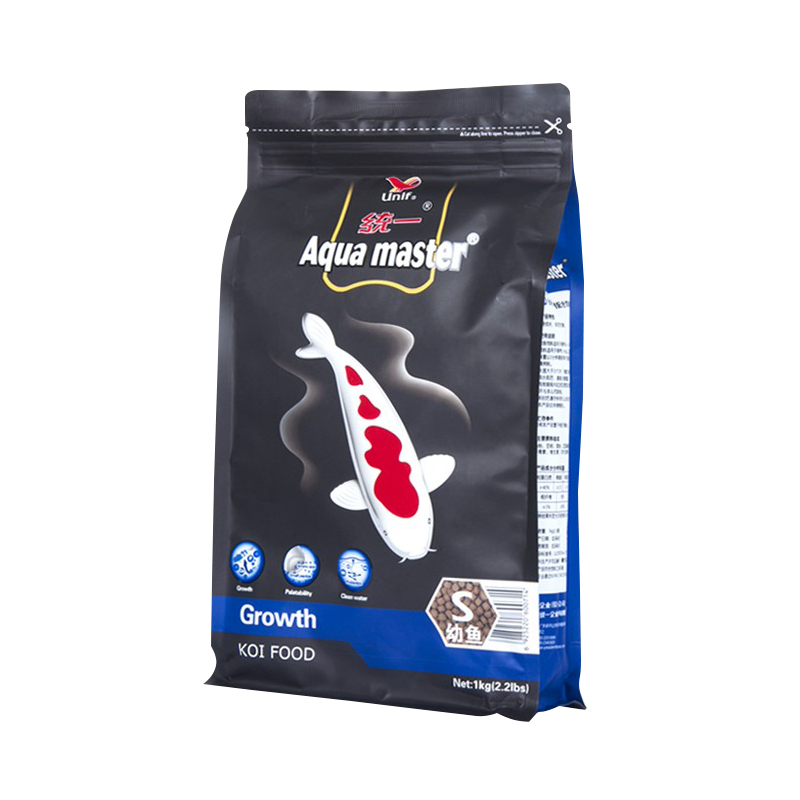 統(tǒng)一 魚糧錦鯉飼料魚食金魚觀賞魚飼料增體增色顆粒不渾水魚料 1kg育成S小顆?！具m合長10cm以上魚吃】