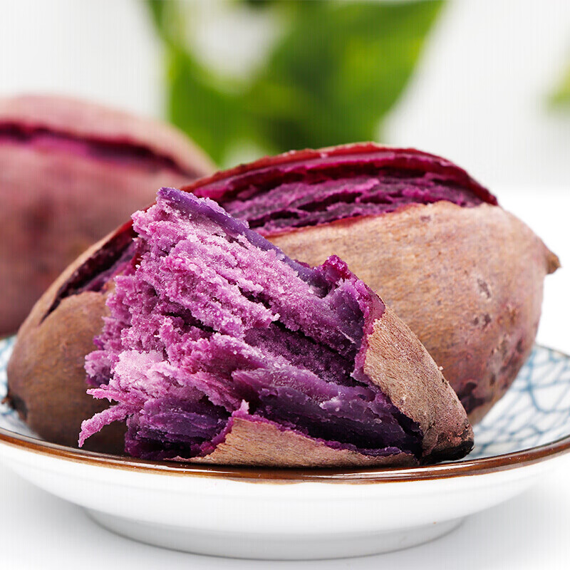 农家紫薯新鲜地瓜小香薯香芋软糯香甜现挖现发 2斤装小薯