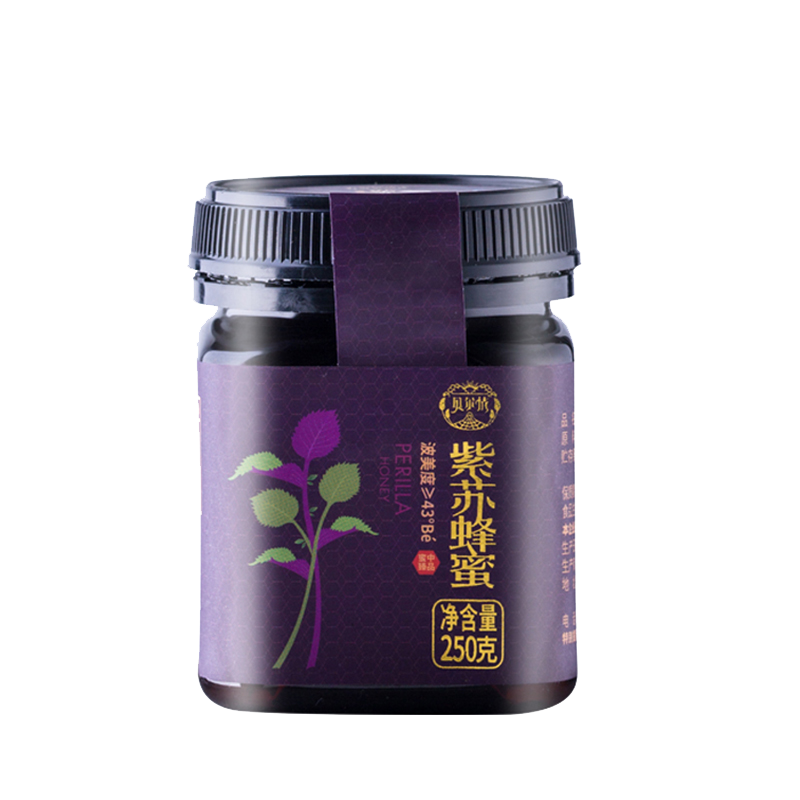 贝尔情【呼伦贝尔馆】紫苏蜂蜜罐装内蒙古特产天然土蜂蜜冲调苏子蜜东北黑蜂 500g