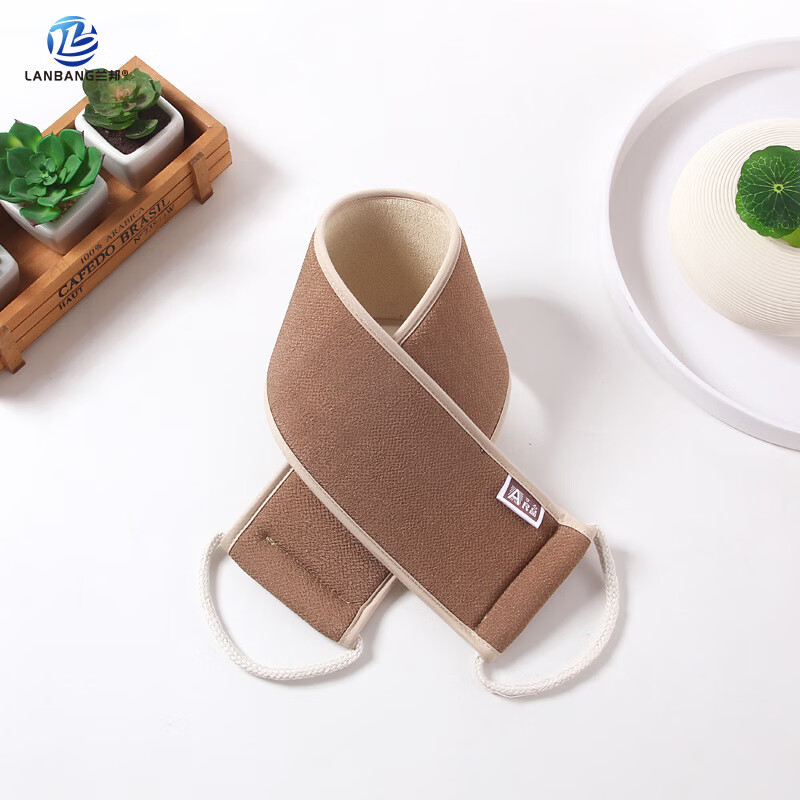 洗澡搓背长条 家用男女搓泥去污洗浴沐浴用品 洗澡巾搓澡巾拉背条 白色