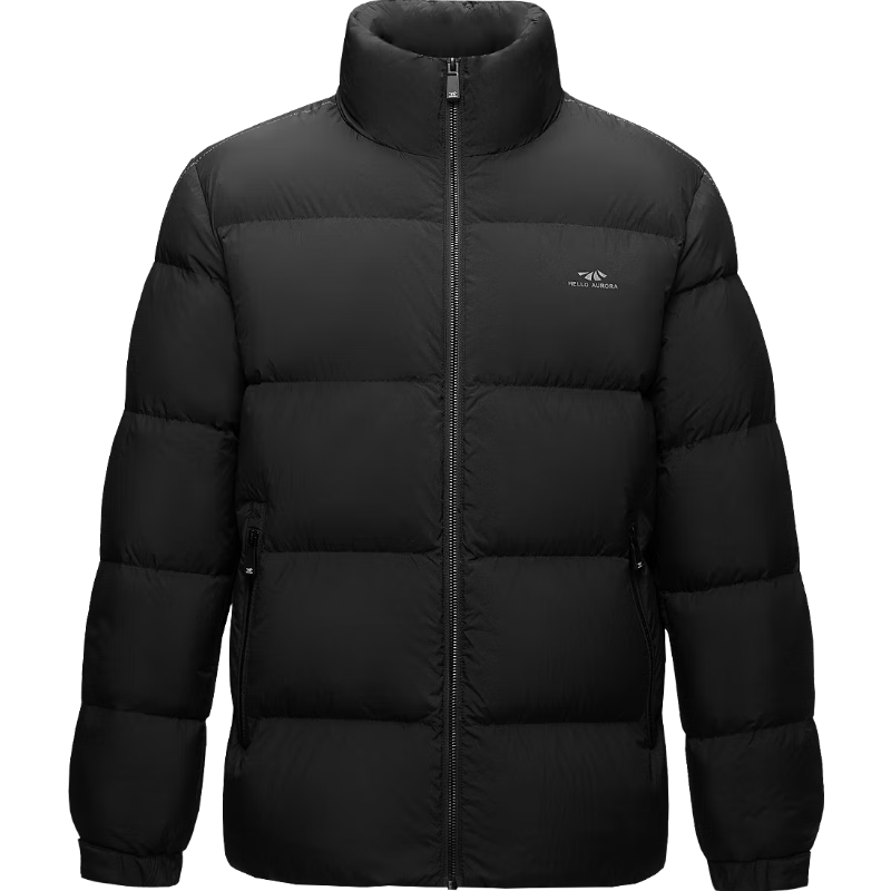 HLA海澜之家鹅绒羽绒服男曾舜晞同款【充绒134-164g】立领外套男冬季