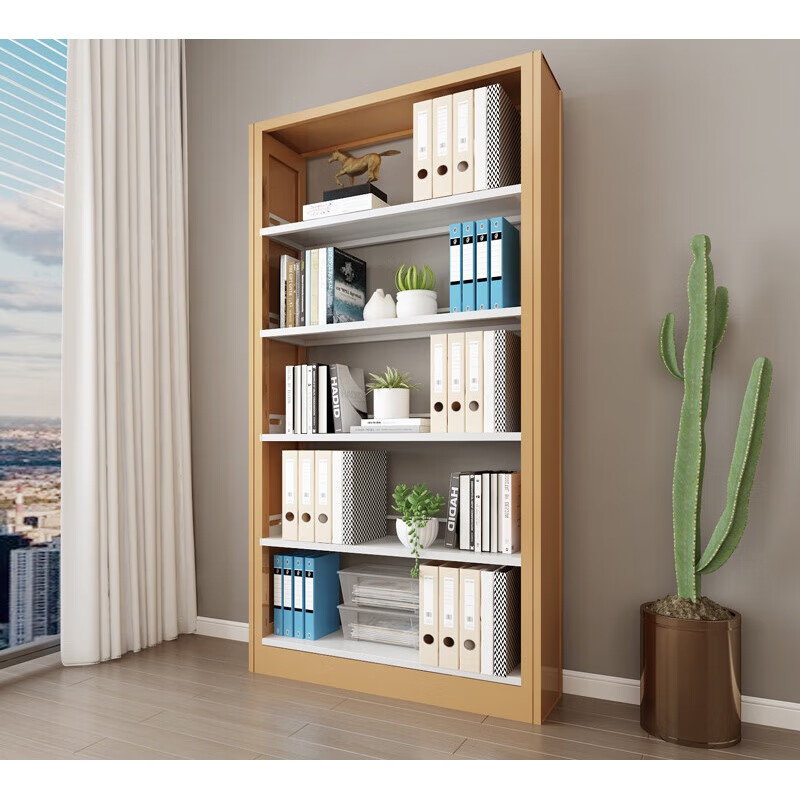 依芙裳图书馆书架 学校钢制书柜 书店阅览室绘本展览架 家用书架加厚