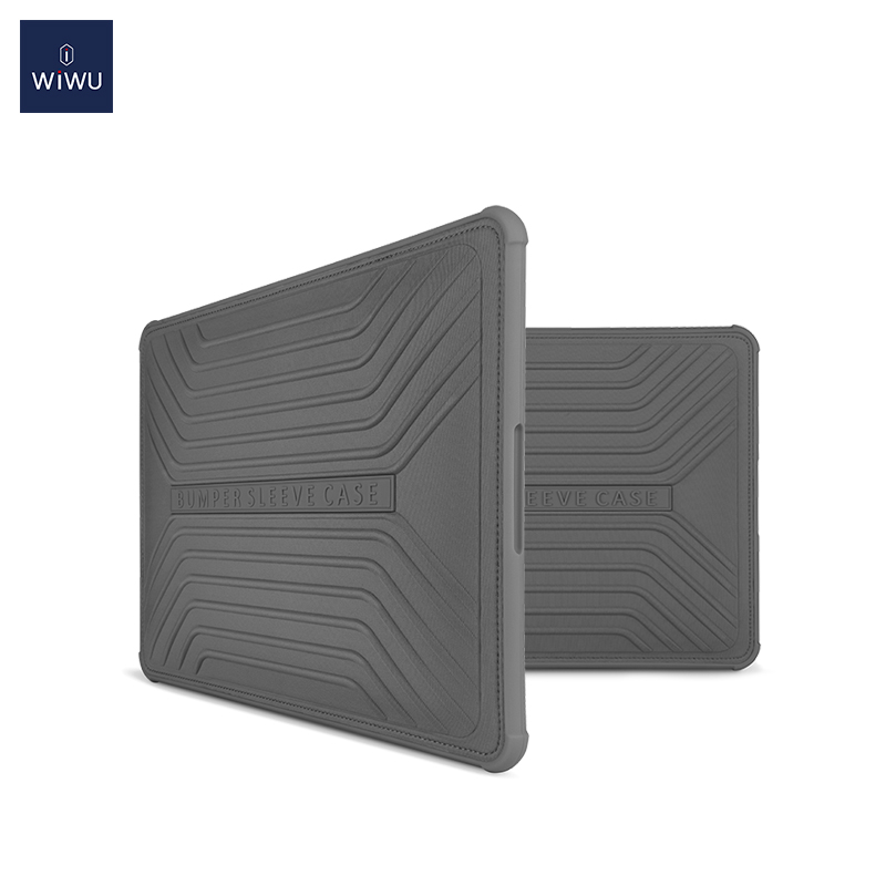 wiwu苹果笔记本air保护套macbookpro内胆包12英寸防撞角超薄电脑包13.3英寸15.4 灰色 新13.3air/pro（A1706/170 其它尺寸