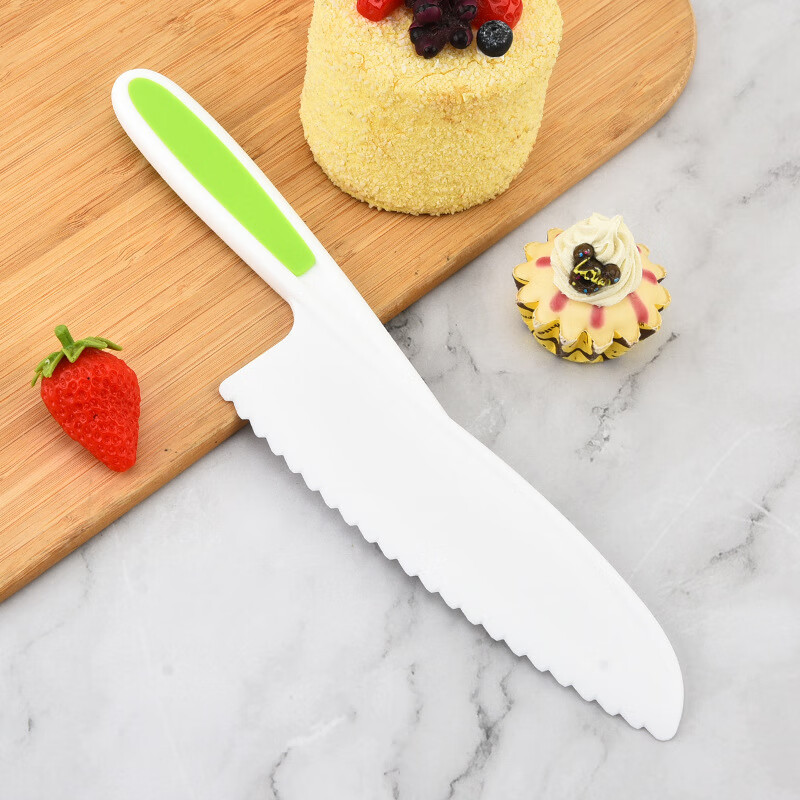 塑料蛋糕刀儿童水果刀家用辅食蔬菜刀面包刀厨房小工具 随机发