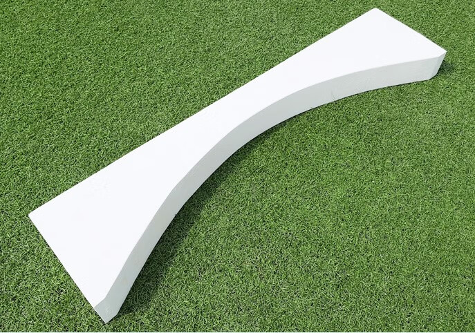 hkda铅球抵趾板 铅球/铁饼投掷圈 田径器材设施 田径比赛实木整木拼接