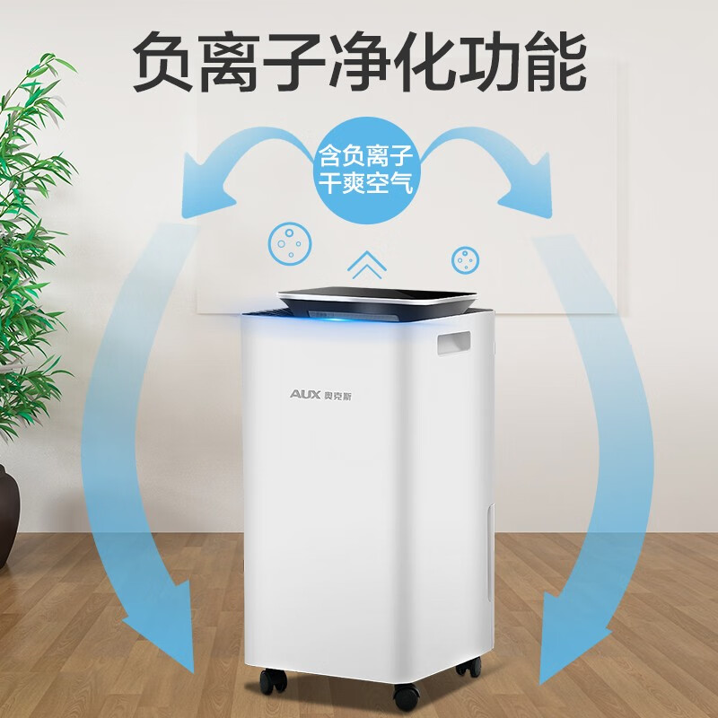 奥克斯(AUX)除湿机家用卧室抽湿机空气吸湿器除潮神器地下室大功率KDY10-01W KDY10-01W