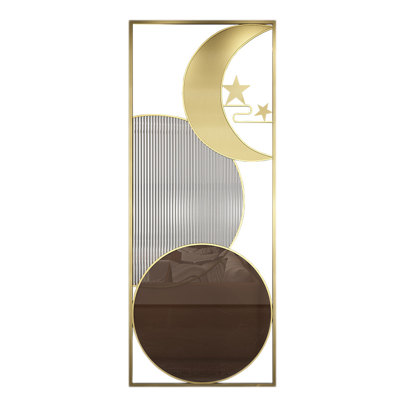 吉梵棠北欧轻奢不锈钢拉丝无指纹超白长虹玻璃屏风隔断客厅洗手台现代简约办公室入户玄关隔断屏风墙遮挡99 不锈钢拉丝钛金每平方（联系客服改价备注）