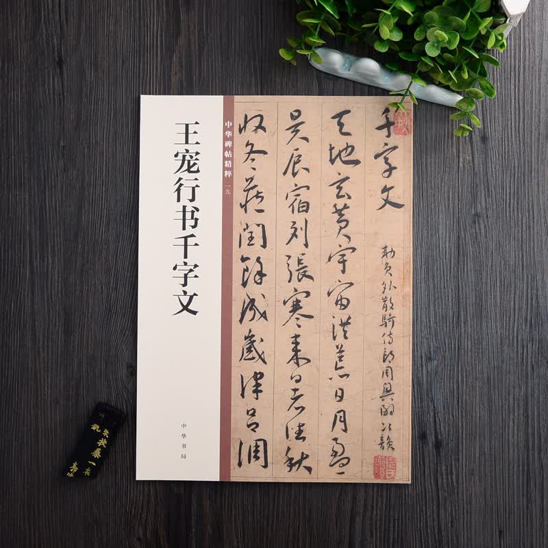 正版 王宠行书千字文 中华书局 16开行书毛笔字帖 简体旁注 中华碑帖